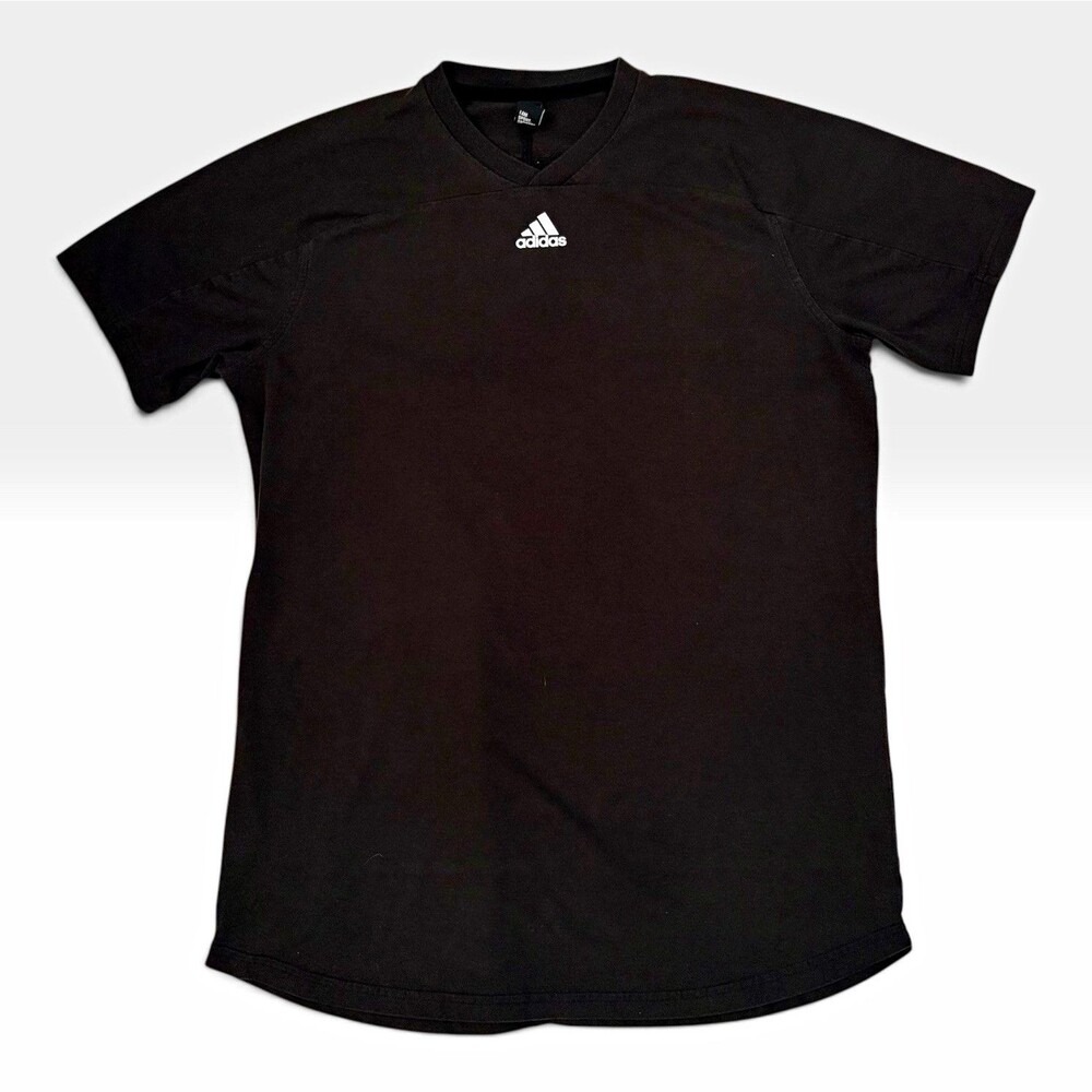 Adidas I Am Sport Gameday Shirt Mens L Black 3 Stripe Back Performance Tee